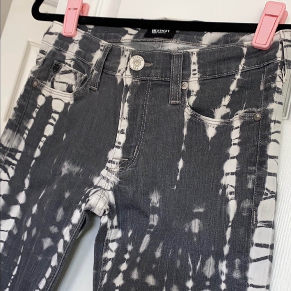Hudson tie dye grey white skinny jeans size 25